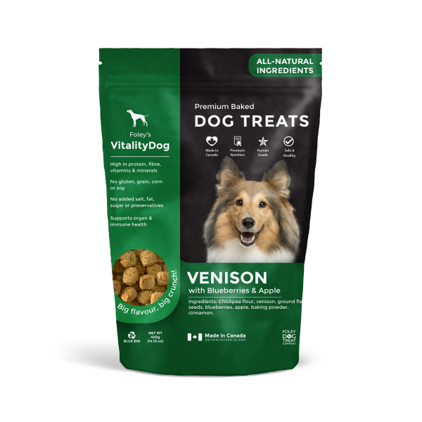 Vitality Venison with Blueberry & Apple Grain Free Dog Treats