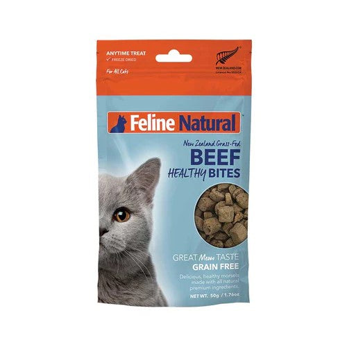 Feline Natural New Zealand Grass-Fed Beef Healthy Bites Cat Treats