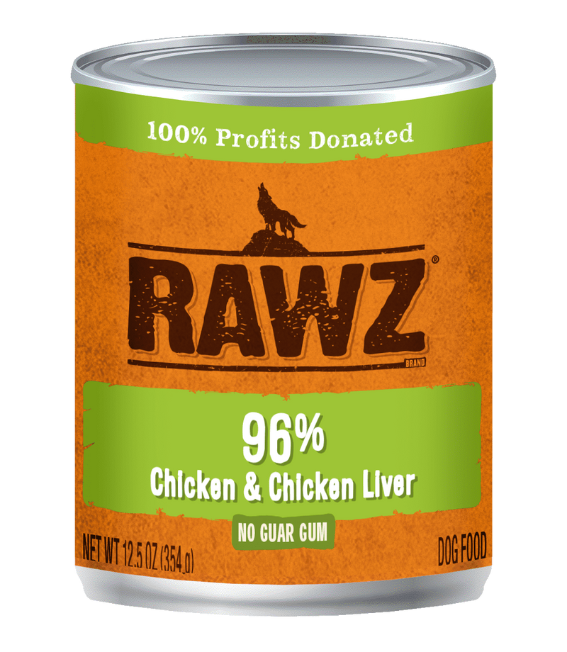 Rawz 96% Chicken & Chicken Liver Dog Food