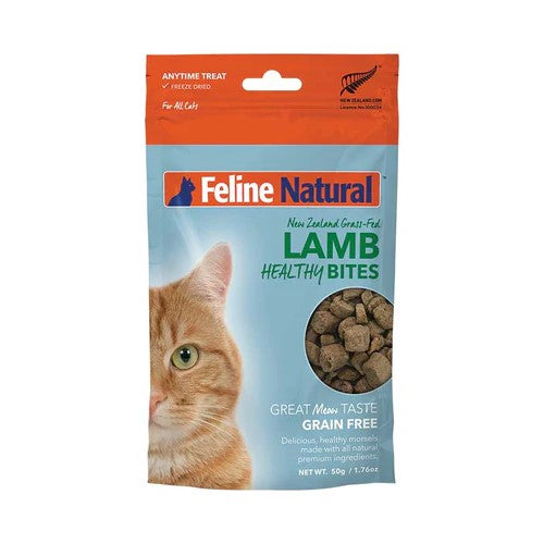 Feline Natural New Zealand Grass-Fed Lamb Healthy Bites Cat Treats