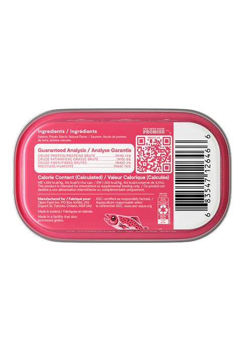 Open Farm Tin Cat Topper Salmon