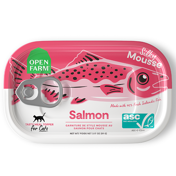 Open Farm Tin Dog Topper Salmon