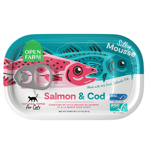 Open Farm Tin Cat Topper Salmon & Cod