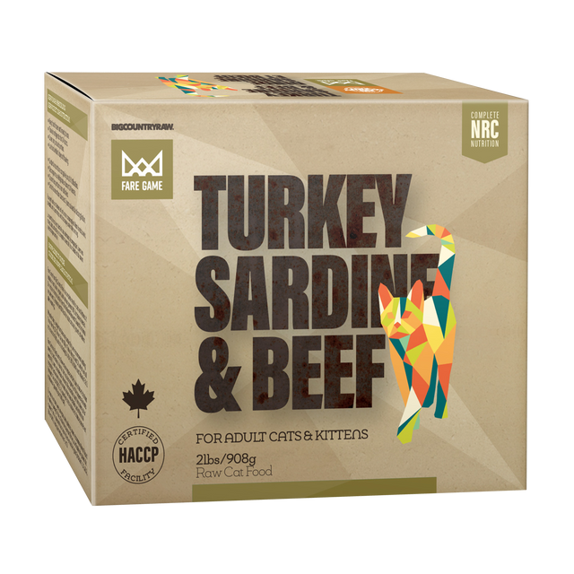 Big Country Raw Turkey, Sardine & Beef for Cats