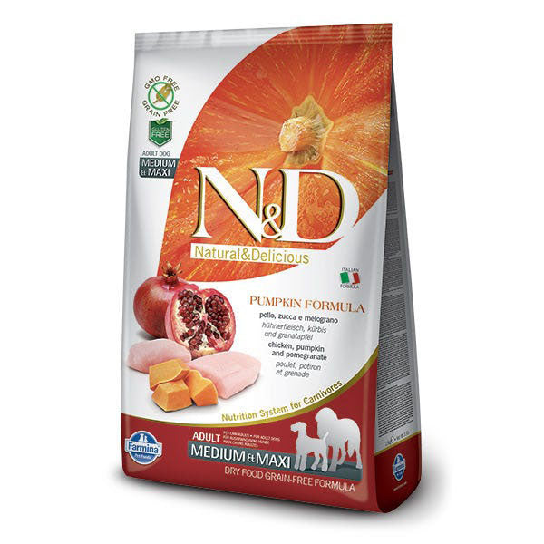 Farmina N&D Pumpkin Grain Free Chicken & Pomegranite Adult Medium/Maxi