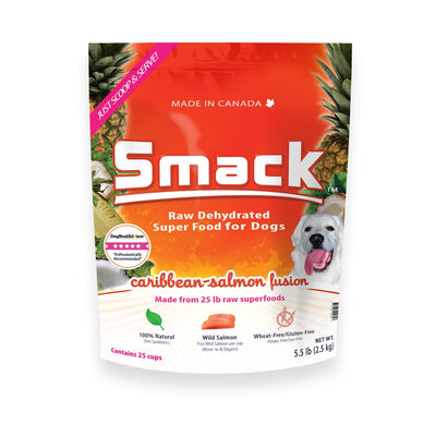 Smack Raw Dehydrated Caribbean-Salmon Fusion Recipe for Dogs