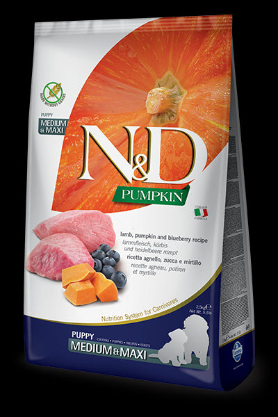 Farmina N&D Pumpkin Ancestral Grain Lamb & Blueberry Puppy