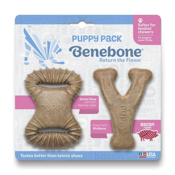 Benebone Puppy Pack Bacon