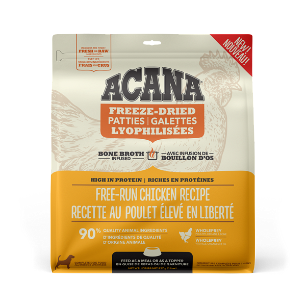 ACANA® Freeze-Dried Free-Run Chicken Patties for Dogs