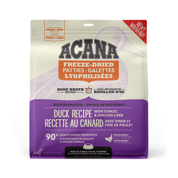 ACANA® Freeze-Dried Free-Run Duck Patties for Dogs