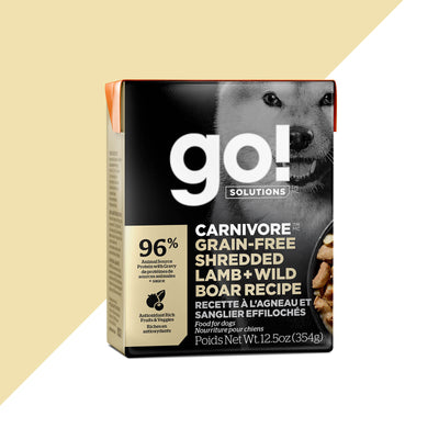 Go! Tetra Dog CV Shredded Lamb + Wild Boar