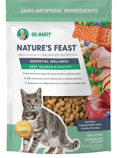 Dr Marty Cat FD Nature's Feast Beef Salmon Poultry