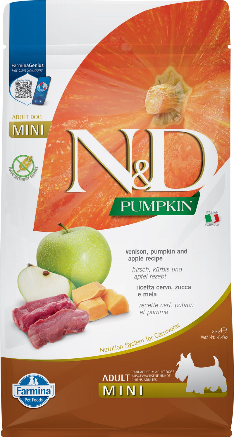 Farmina N&D PUMPKIN Venison & Apple Adult MED/MAXI Dog Food