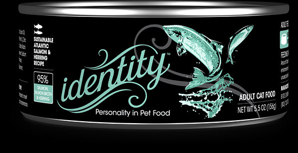 Identity 95% Sustainable Atlantic Salmon, Salmon Broth & Herring Pâté Wet Dog Food