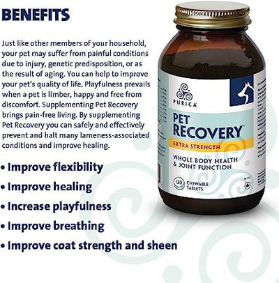 PURICA Pet Recovery Whole Body Health & Joint Function Extra-Strength Powder