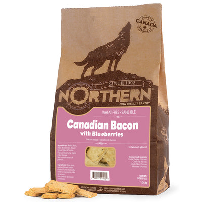 Northern Biscuit Canadian Bacon with Blueberries Recipe Dog Treats
