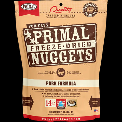 Primal Feline Freeze-Dried Nuggets Pork Formula